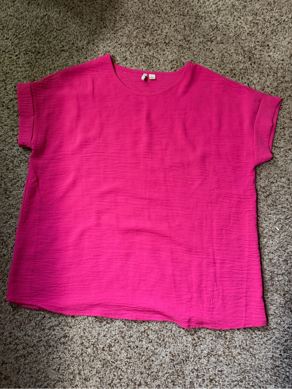 Brand new never worn Cato Bright Pink Short Sleeve Boxy Top